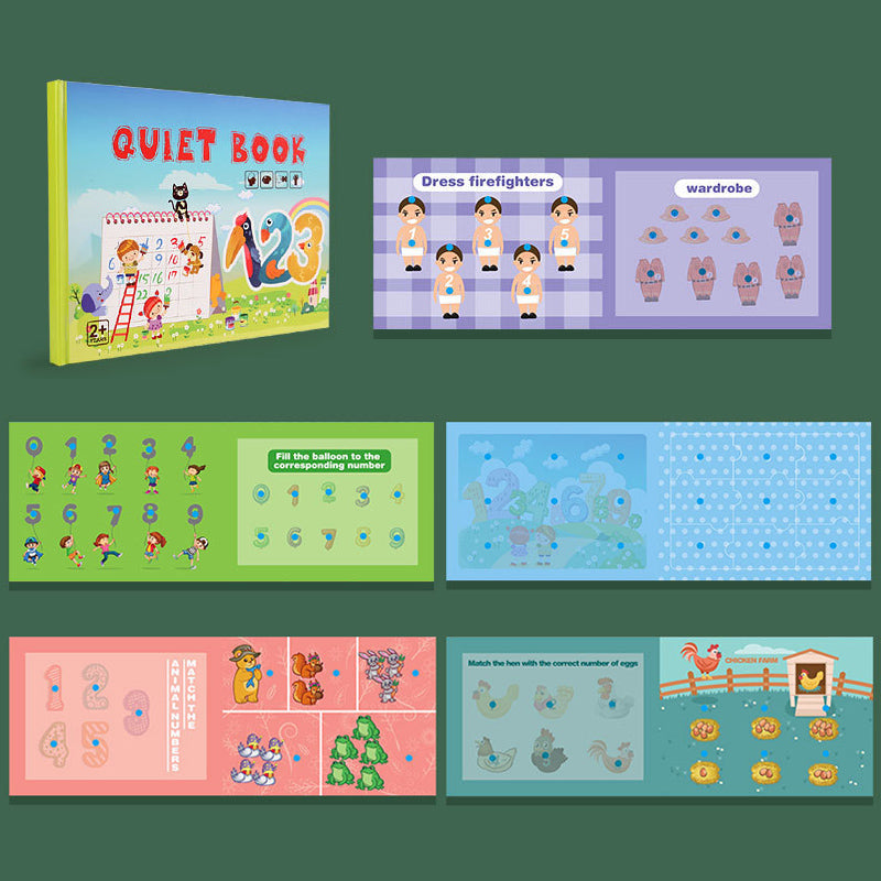 Druk boek voor kind om leervaardigheden te ontwikkelen