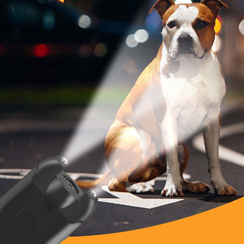 Handbediende blafcontrole Lichtgevende ultrasone dierenverjager