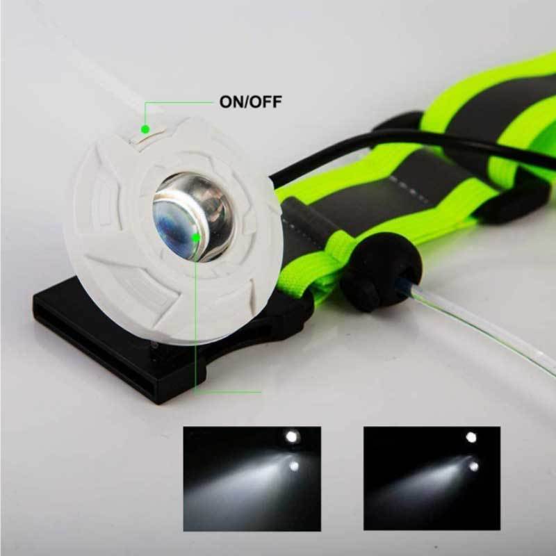 Meerkleurige verlichte reflecterende riem