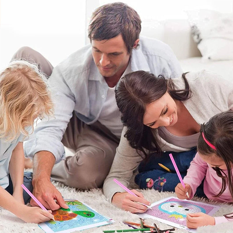 DIY kinderen gratis stok cartoon diamant schilderij