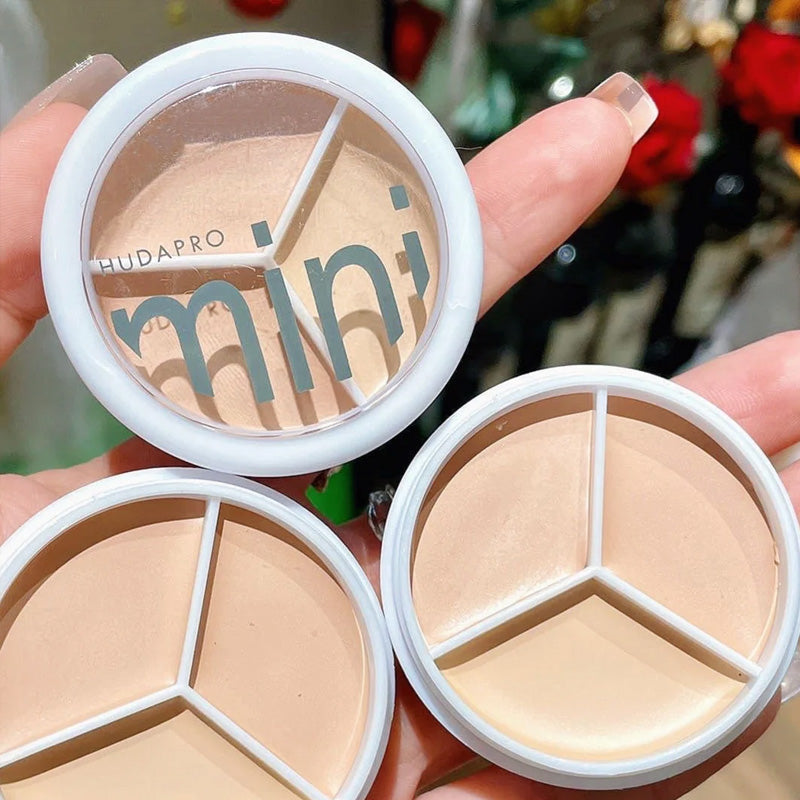 Tri-Color Concealer Palette Covers Acne Marks Donkere kringen