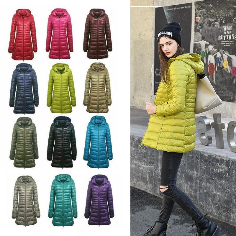 Lichtgewicht Mid-Length Jacket voor Vrouwen