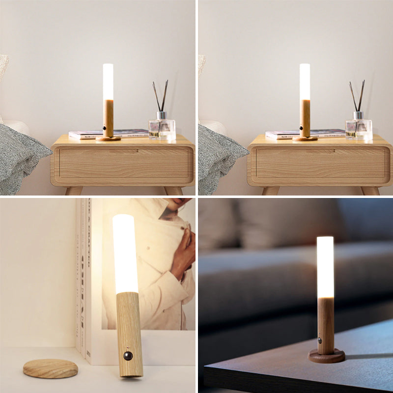 360° draaibare houten LED-wandlamp