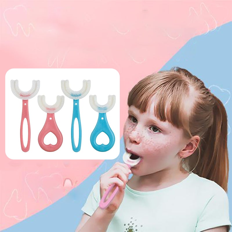 U-vormige tandenborstel voor kinderen