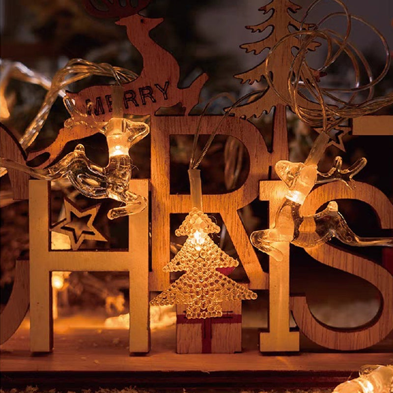 Kerstsneeuwvlok lichtslingers