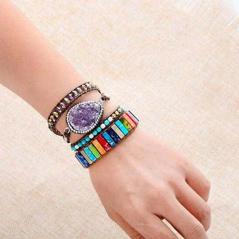 Kleurrijke keizerssteen armband