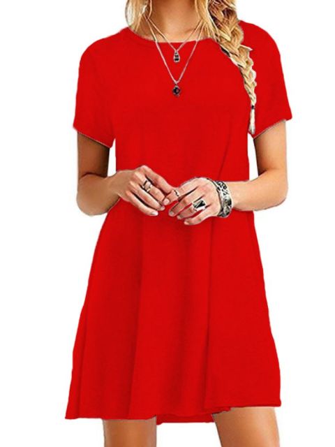 Zomerreisjurk met korte mouwen