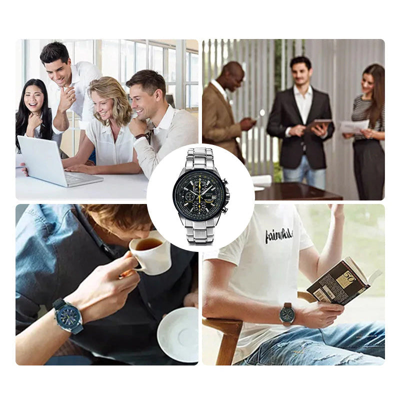 Producten Multifunctioneel quartz herenhorloge met meerdere knoppen