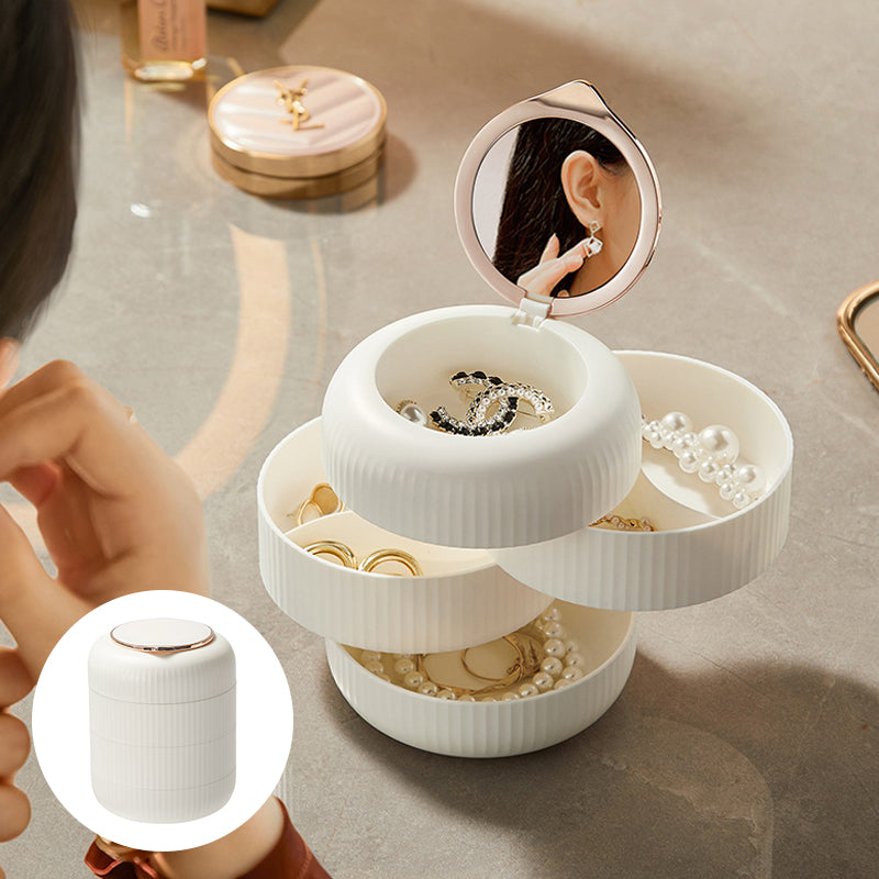 Meerlaagse roterende sieraden opbergdoos