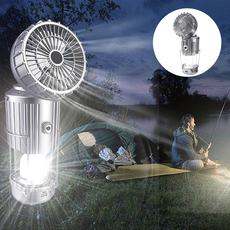 6-in-1 draagbare LED-campinglantaarn op zonne-energie
