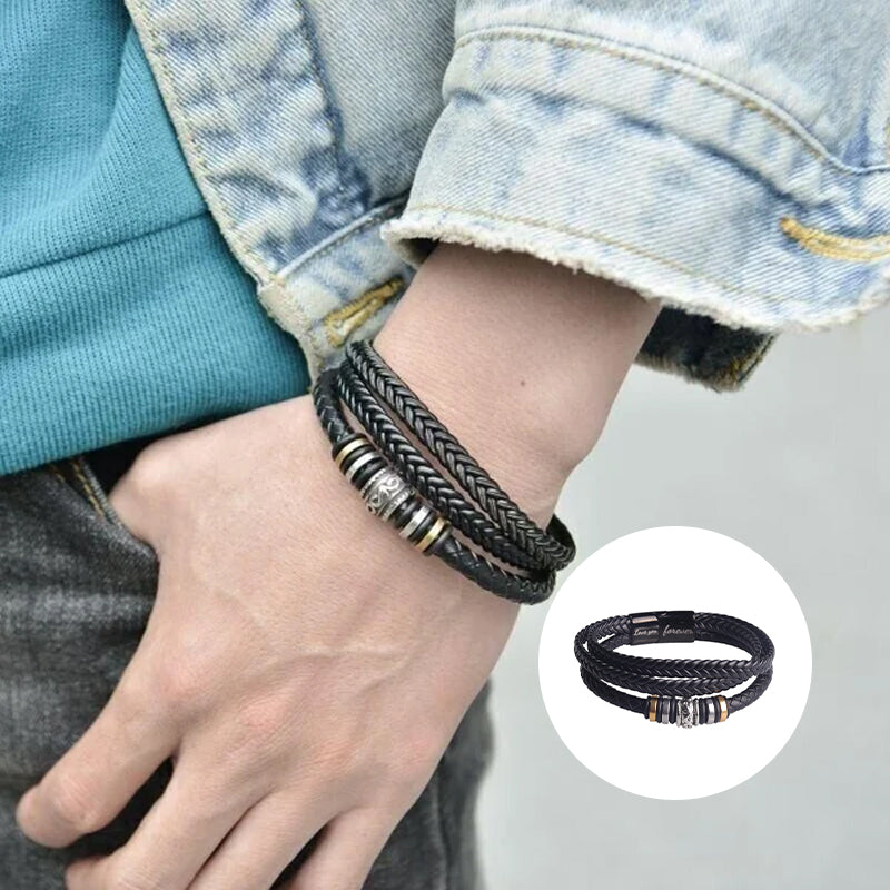 Ik zal altijd bij je zijn Dubbele rij armband
