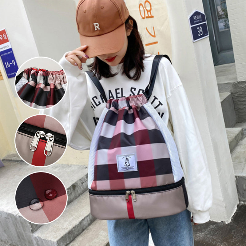 Lichtgewicht water dichte droge en natte scheidingszwem-fitness rugzak