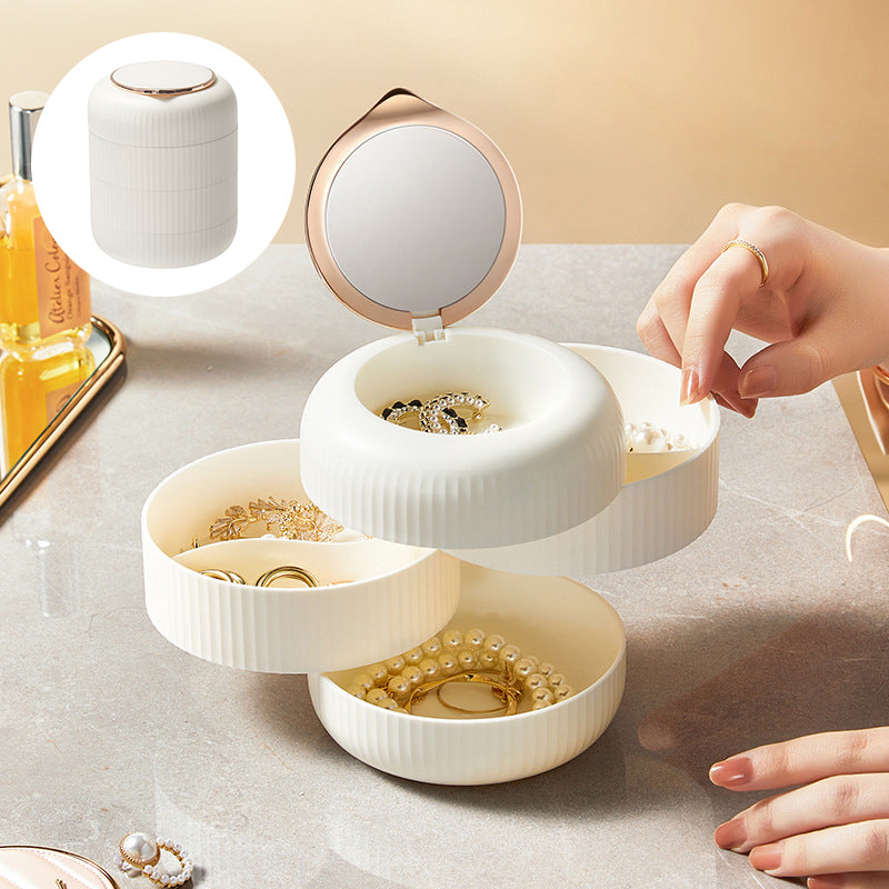 Meerlaagse roterende sieraden opbergdoos