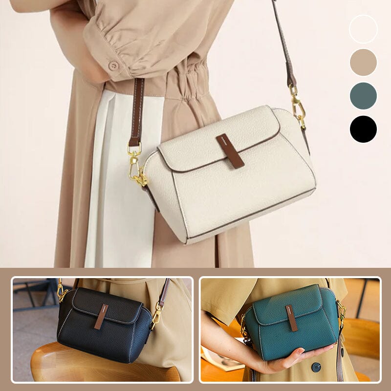 Lichte luxe zachte lederen schuine tas