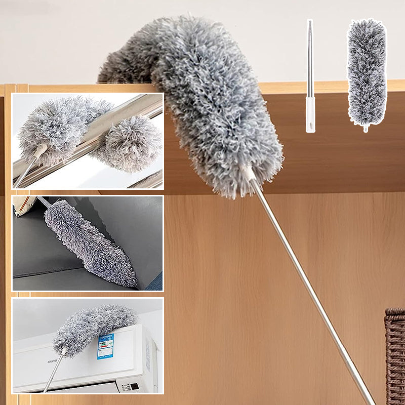 Intrekbare wasbare gebogen microfiber stofdoek