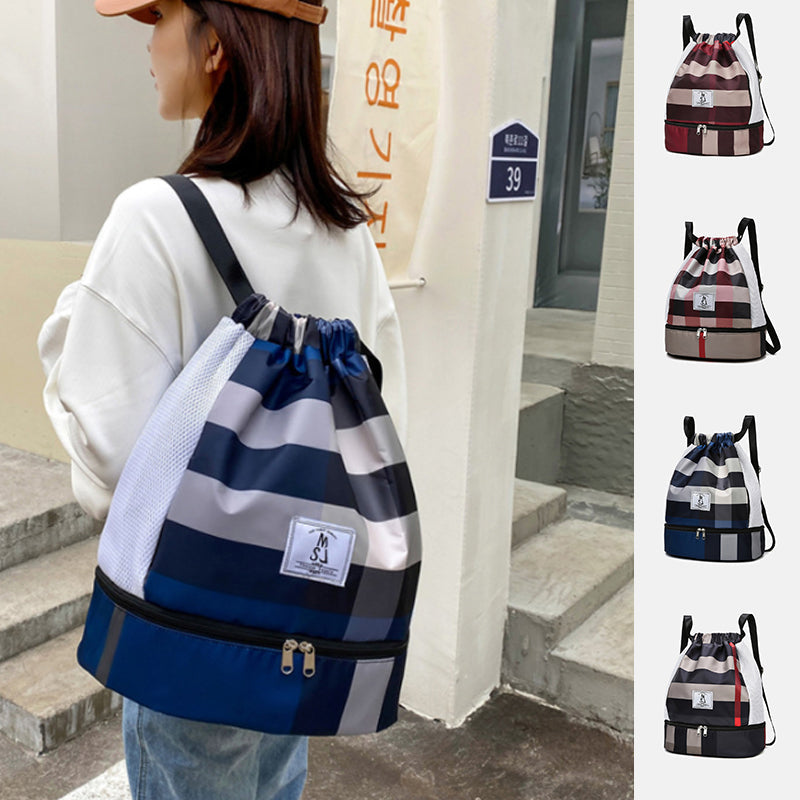 Lichtgewicht water dichte droge en natte scheidingszwem-fitness rugzak