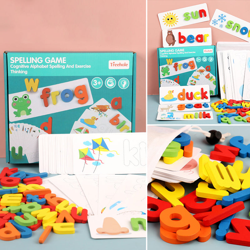 Houten Peuter Speelgoed Voor Zien en Spellen