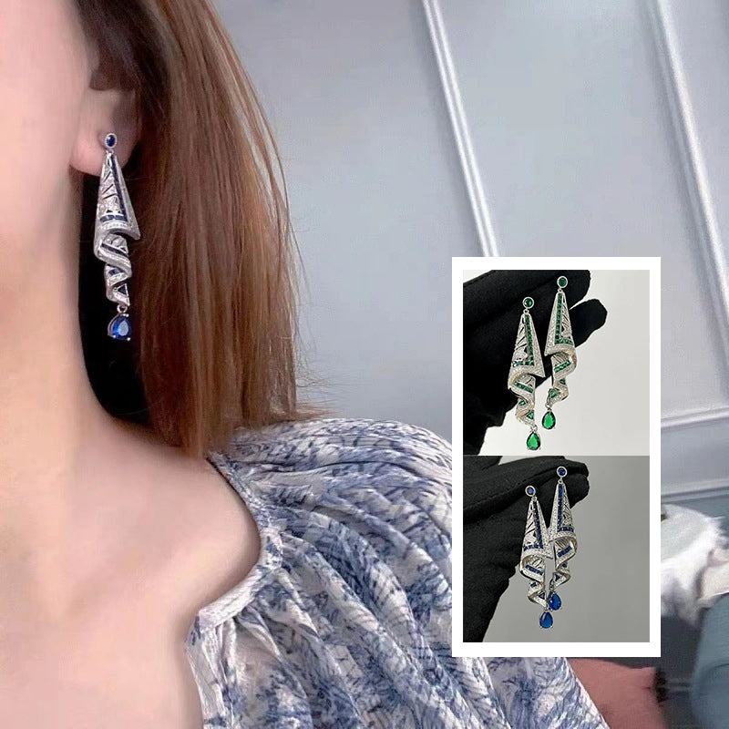 Vintage satijnen Oorknopjes