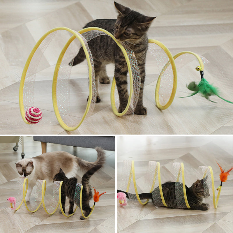 Gevouwen katten tunnel
