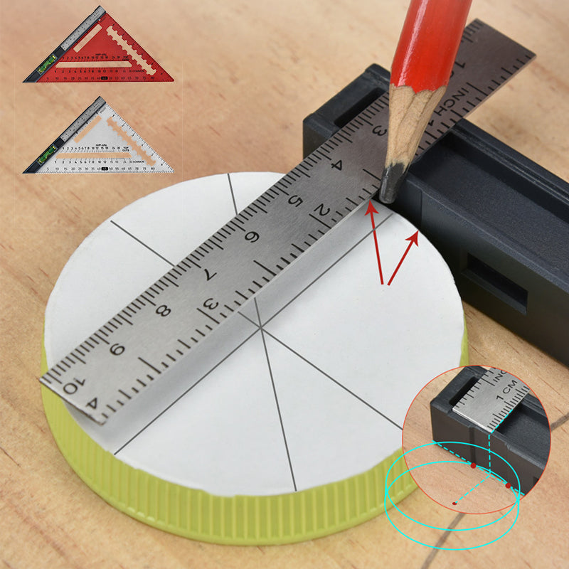 Detachable Adjustable Angle Woodworking Triangle Ruler