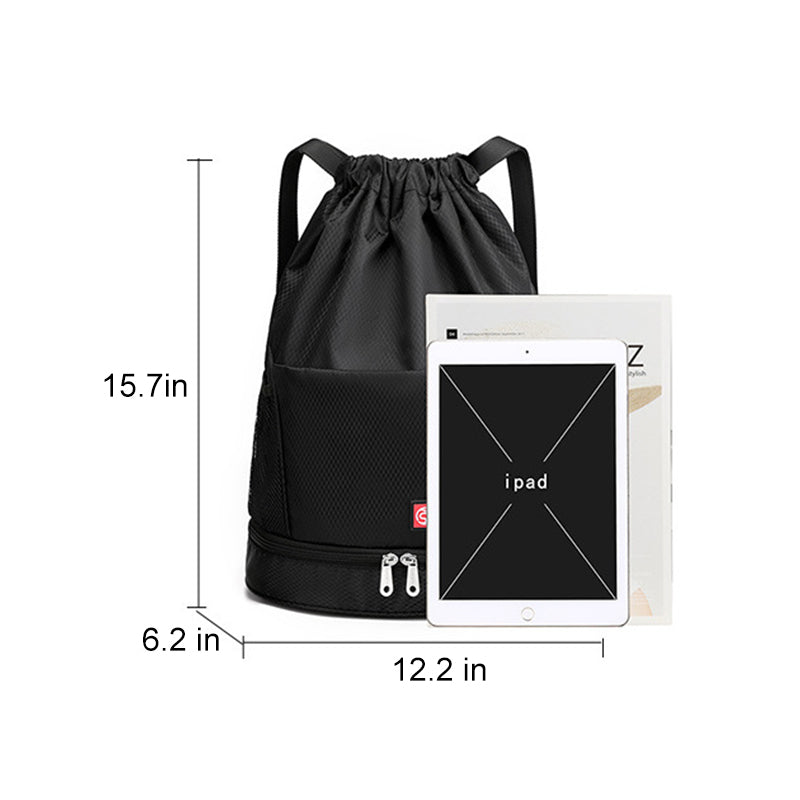 Oxford-rugzak met trekkoord