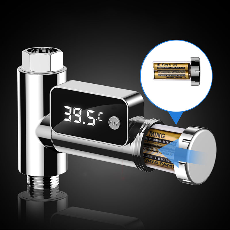 LED-watertemperatuurweergave voor douchekraan