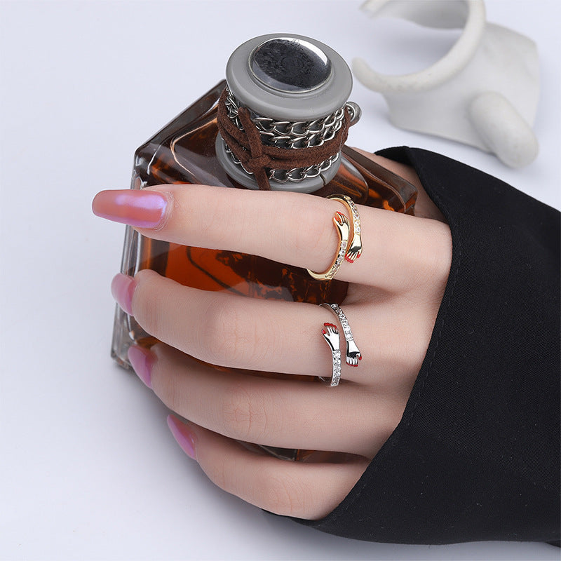 Diamanten knuffel ring