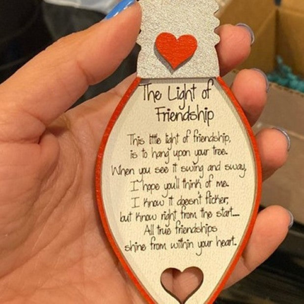 Kerst vriendschap boom hanger