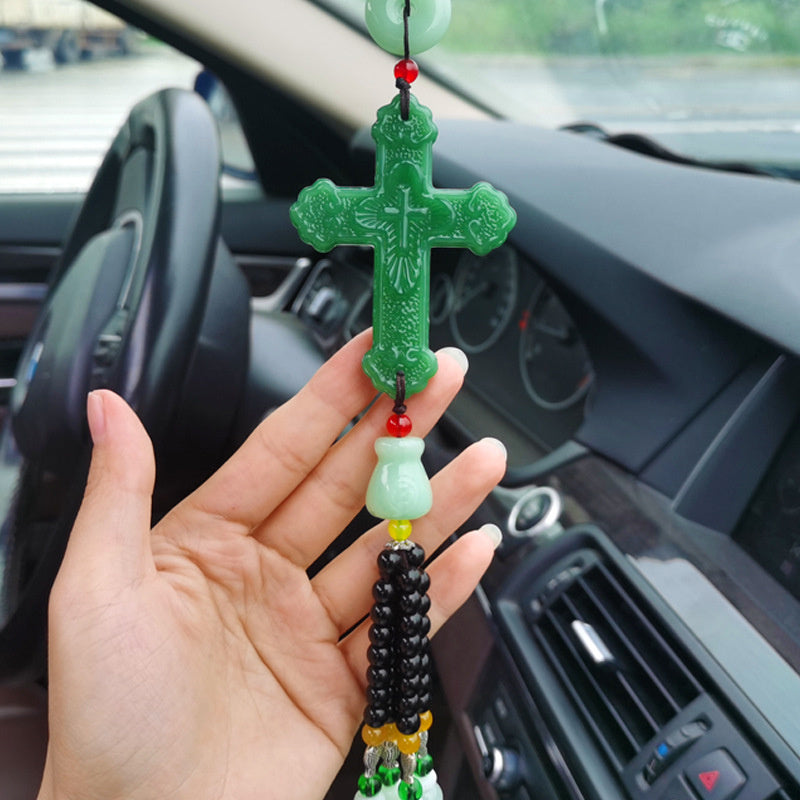 Kristallen kruis auto hanger