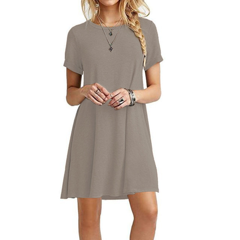 Zomerreisjurk met korte mouwen