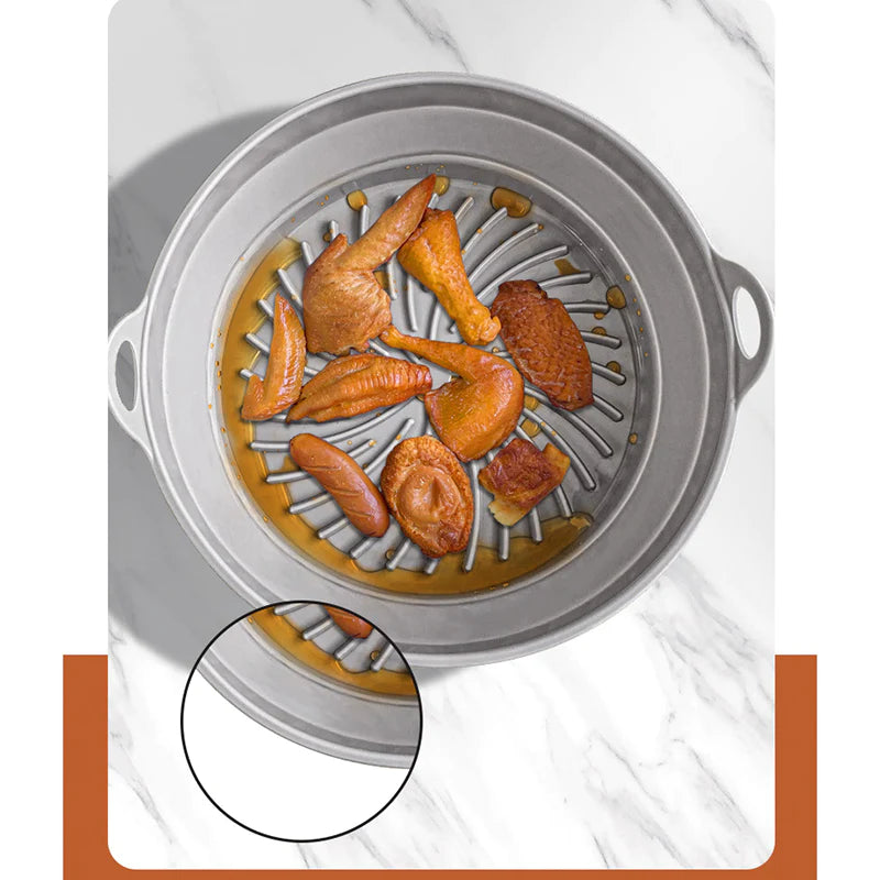 Inklapbare siliconen grillpan