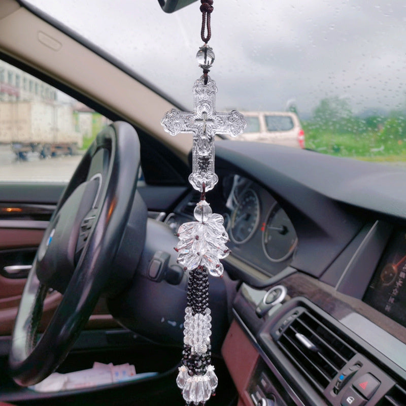 Kristallen kruis auto hanger