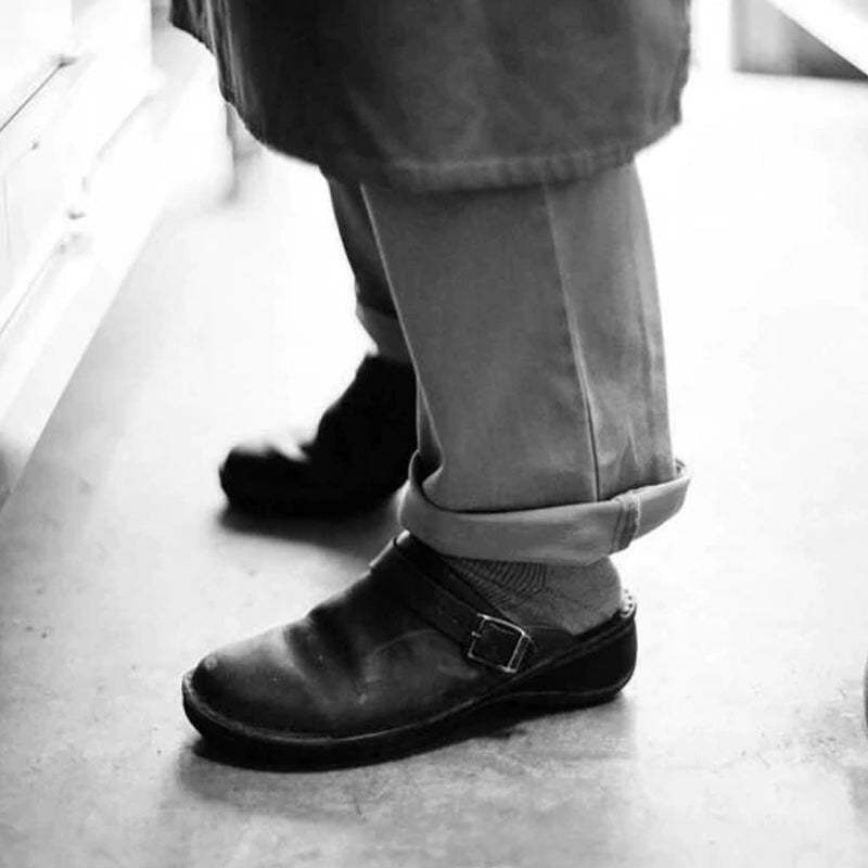 Premium zachte leren pantoffels