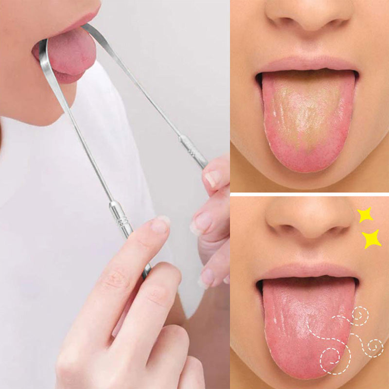 Draagbare tongschraper