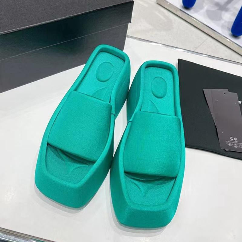 Luxe sandalen met vierkante neus