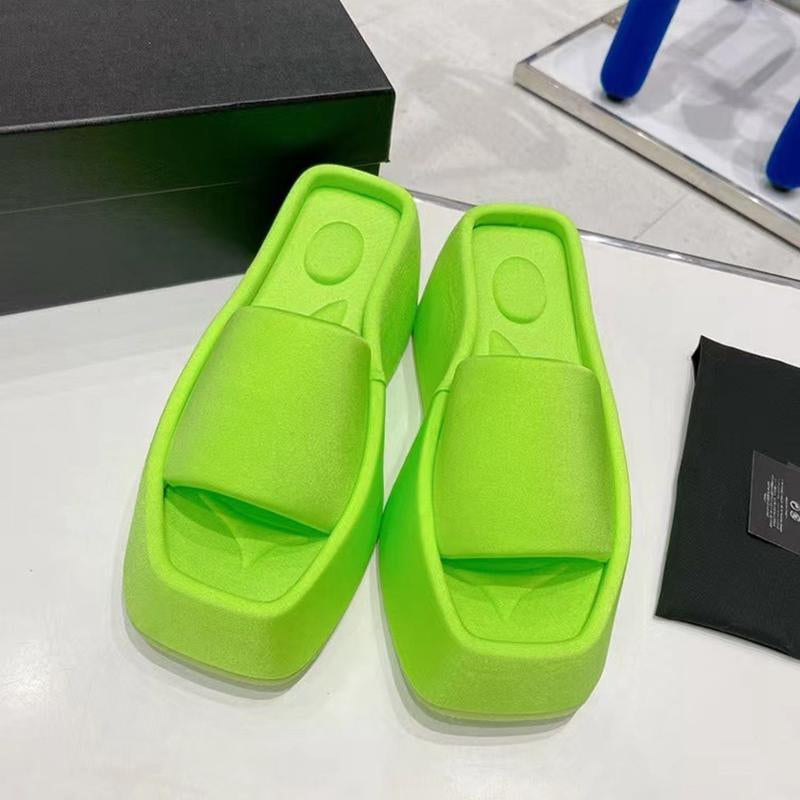 Luxe sandalen met vierkante neus