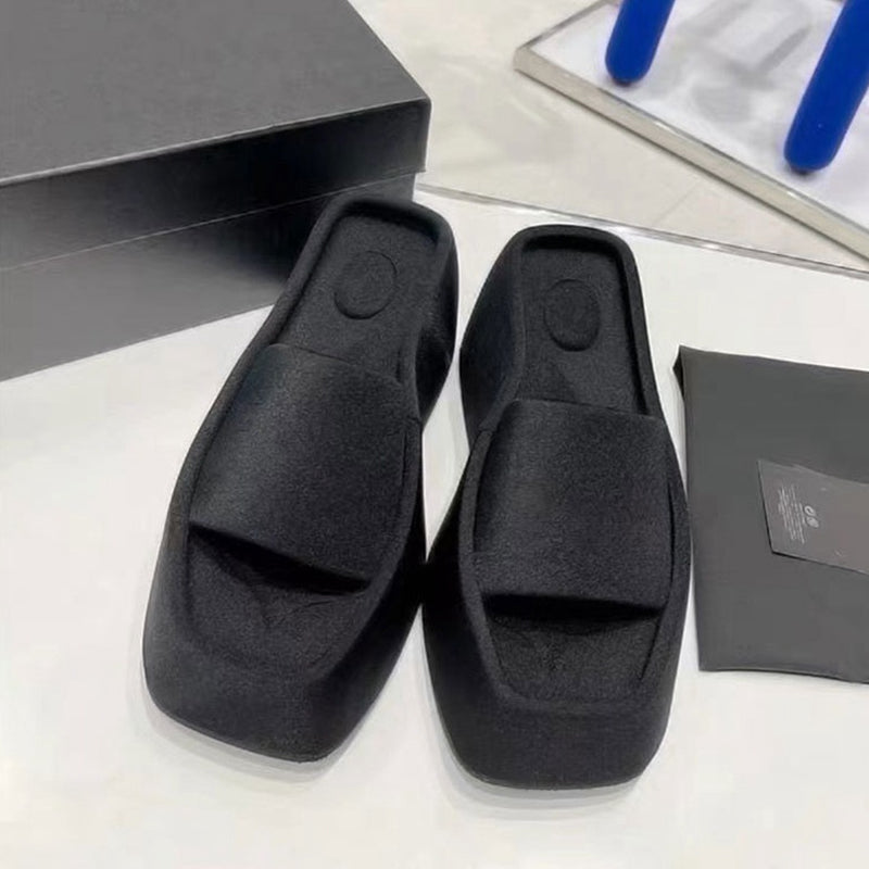 Luxe sandalen met vierkante neus