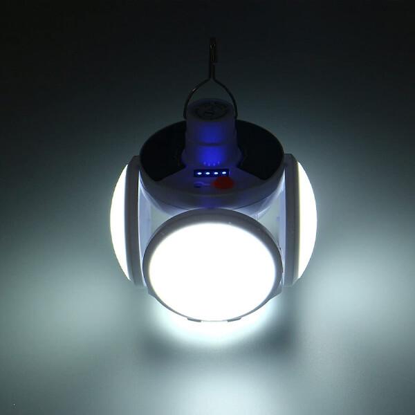 Op Zonne-Energie Aangedreven LED Opvouwbare Voetbal Campinglamp