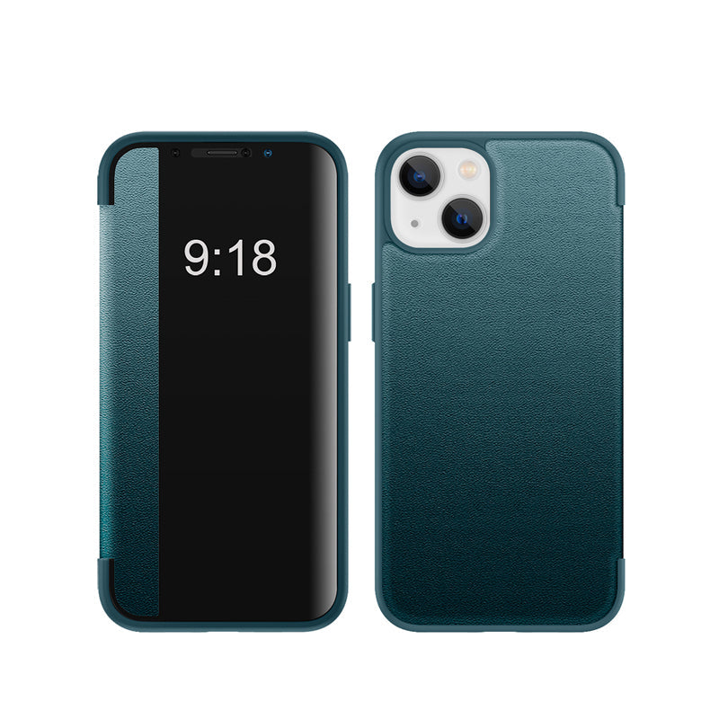 Business Series View Window Flip Folio lederen hoes