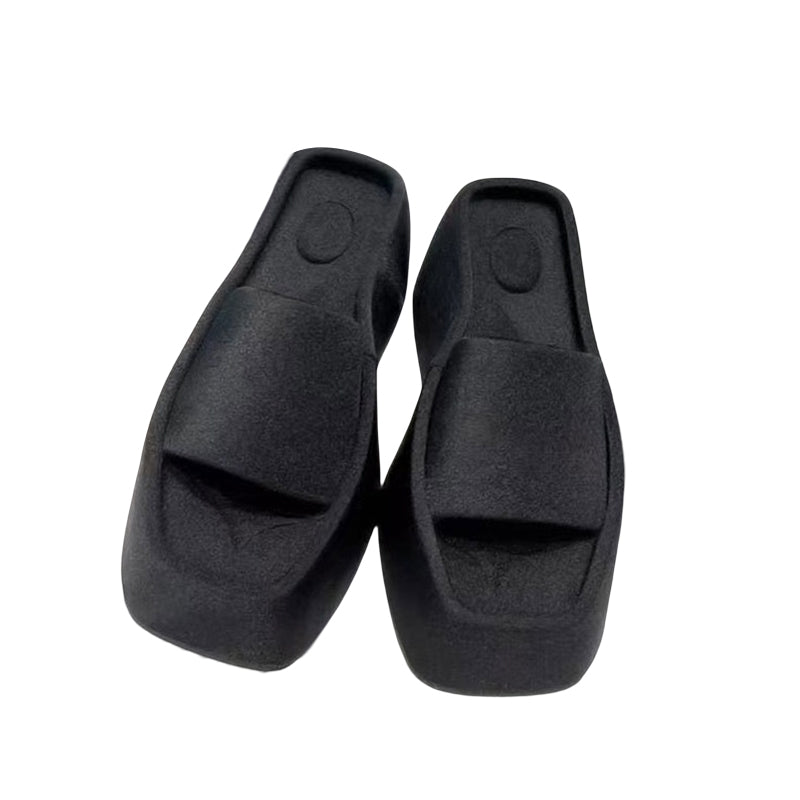 Luxe sandalen met vierkante neus