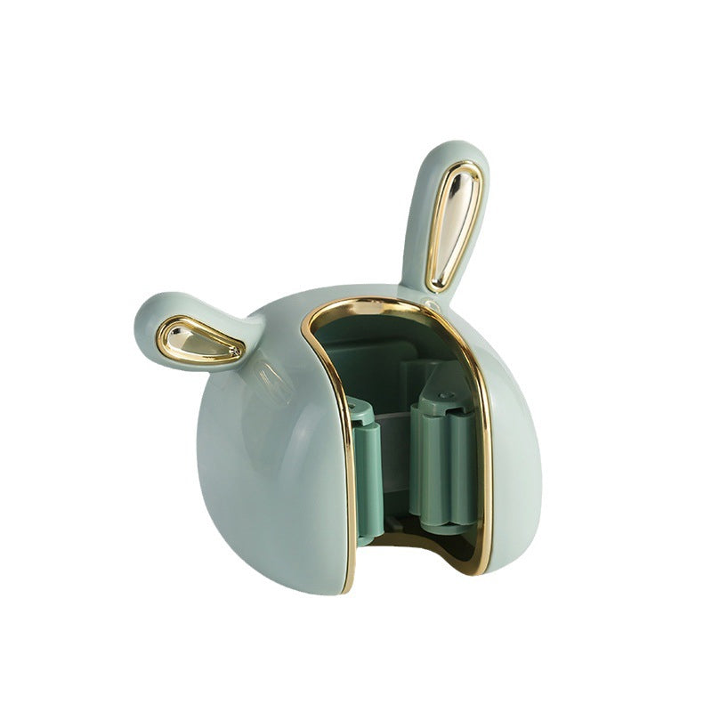 Schattige konijnenmophouder