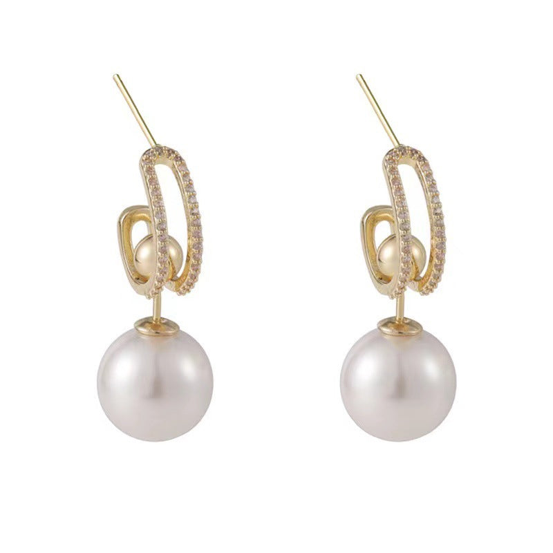 Elegante parel oorbellen