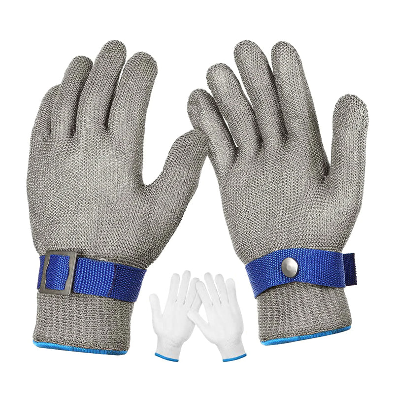 Handschoenen voor werkbescherming van metaalgaas van roestvrij staal