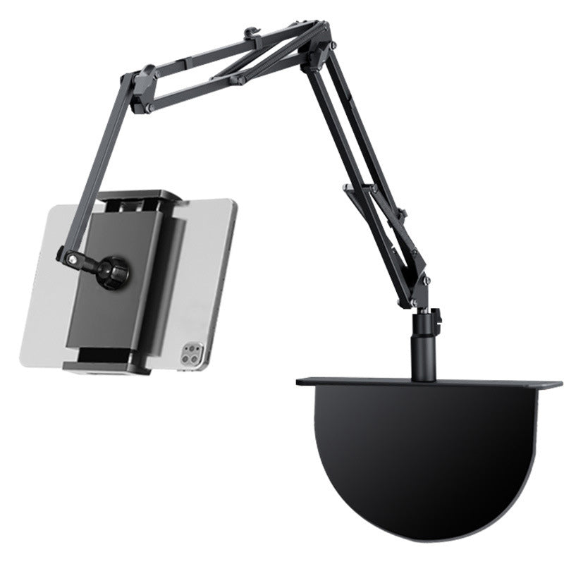 Intrekbare verborgen telefoontablethouder naast het bed