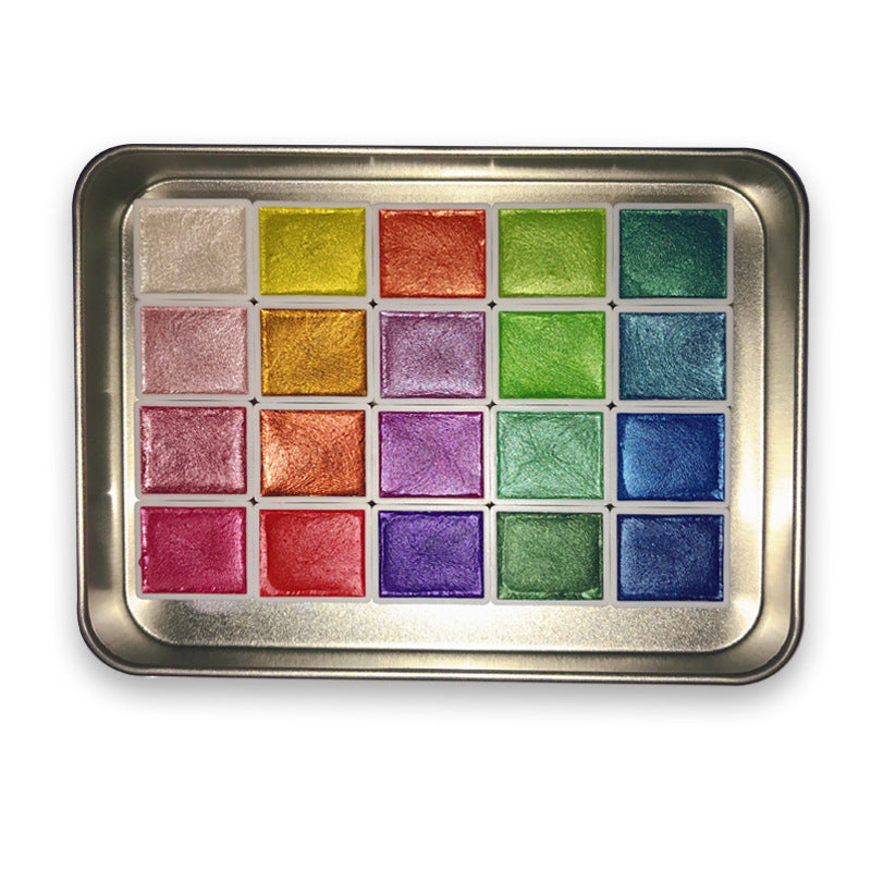 20 kleuren aquarelverfset
