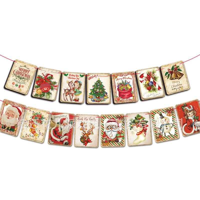 Vrolijke Kerst Open Haard Banner