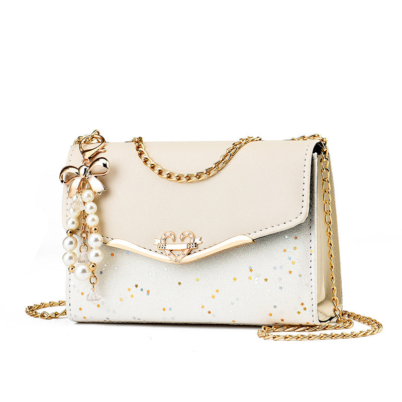 Crossbody schoudertas met lovertjes