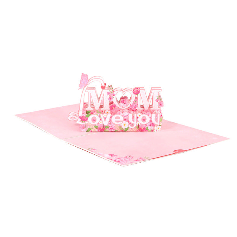 Moederdag 3D wenskaart