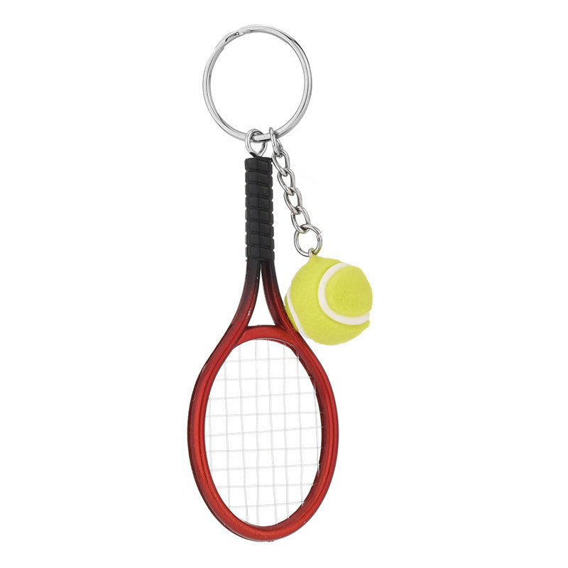 Mini tennisracket sleutelhanger