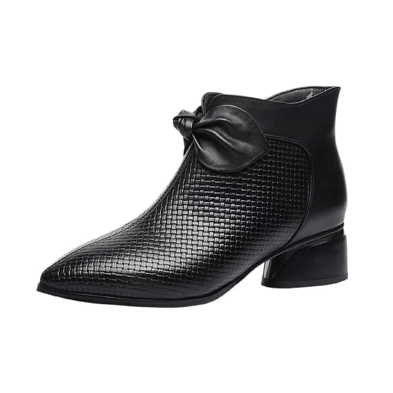 Damesmode echt lederen schoenen met hoge hakken